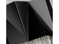 Elstead Zuma 3 ljus vägglampa, satängsvart, silver, G9 Plateado Clearance
