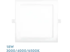 AKUNADECOR Empotrable Abaco Cuadrado Led 18w Blanco Discount