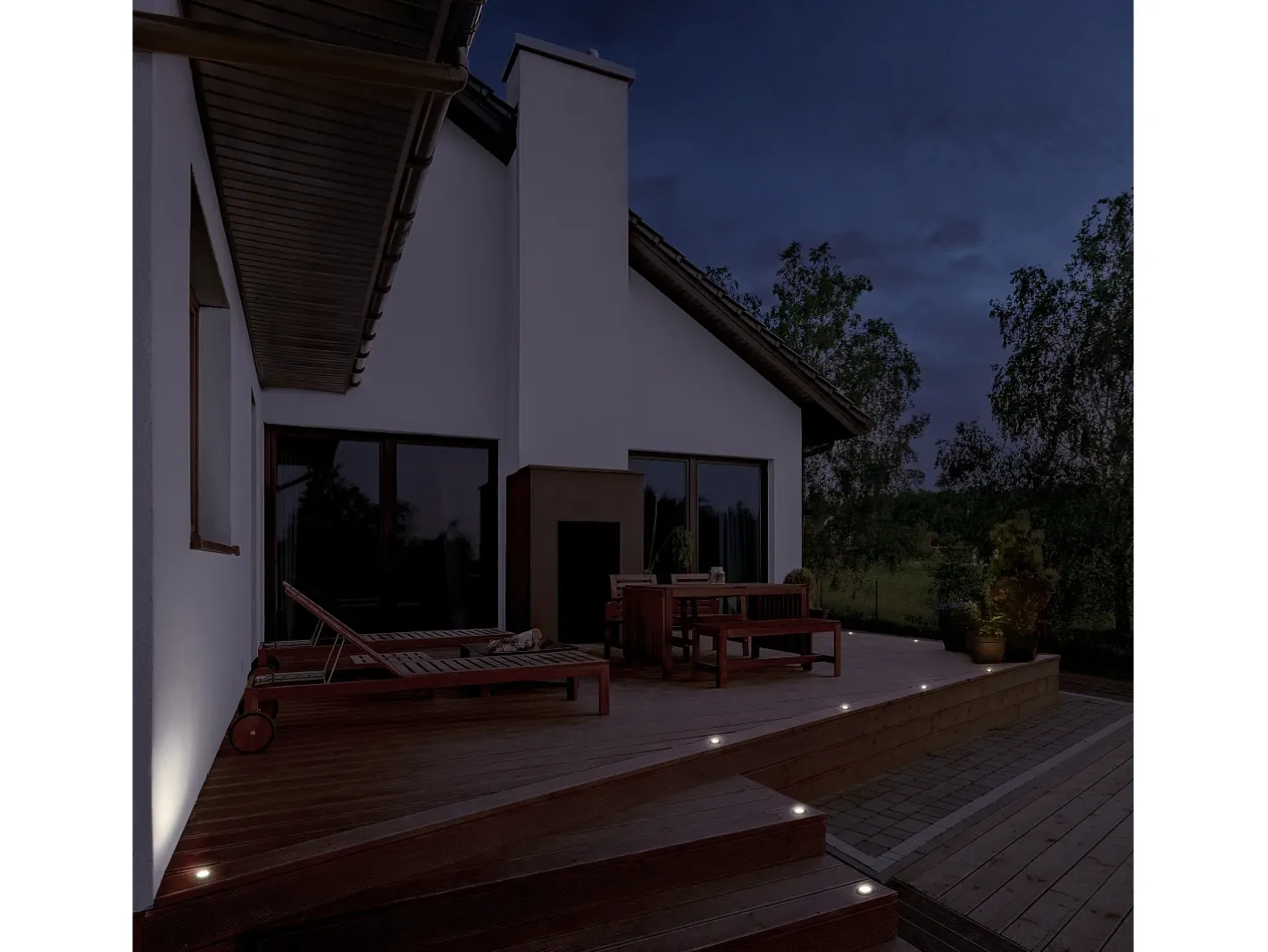 Empotrable de suelo RAIN estilo moderno y versátil -D. ø5 cm - redondo - G9 1,7W - 170lm y 3K - resina - ip67 - gris y azul Gris claro Sale