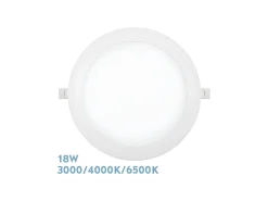 AKUNADECOR Iluminación Exterior-Empotrable Silex Redondo 18w 3000-4000-6500k Blanco
