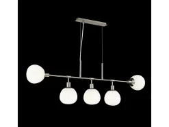 Maytoni Lámpara Suspendida-Erich Lámpara Colgante de Techo Níquel, 5 Luces, E14 Gris