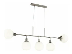 Maytoni Lámpara Suspendida-Erich Lámpara Colgante de Techo Níquel, 5 Luces, E14 Gris