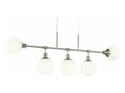 Maytoni Lámpara Suspendida-Erich Lámpara Colgante de Techo Níquel, 5 Luces, E14 Gris
