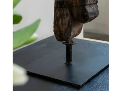 Made In Meubles Escultura de madera y metal Léonie de - Gris Sale