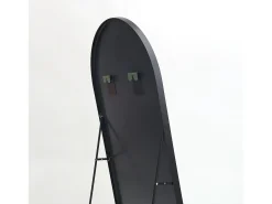 Espejo-Espejo arqueado de cuerpo entero, 162 x 53 cm, de pared, para salón, color Negro