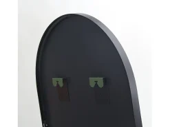 Espejo-Espejo arqueado de cuerpo entero (53 x 162 cm), espejo de pie arqueado grande, espejo de tocador para salón, color . Negro