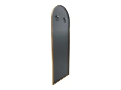 Espejo-Espejo arqueado de cuerpo entero, 165 x 60 cm, de pared, para salón, Dorado