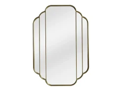 OZAIA Espejo De Pared|Espejo-Espejo art déco antiguo. L. 70 x A. 105 cm. DALVIA Dorado
