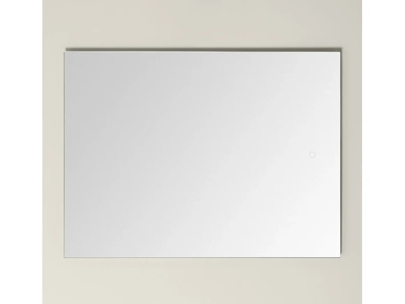 Ledkia Espejo-Espejo Baño con Luz LED 78x58 cm Medium Mason 6000K Blanco Frío Plateado