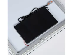 Ledkia Espejo-Espejo Baño con Luz LED 78x58 cm Medium Mason 6000K Blanco Frío Plateado