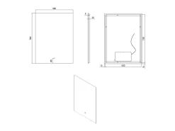 Ledkia Espejo-Espejo Baño con Luz LED 78x58 cm Medium Mason 6000K Blanco Frío Plateado