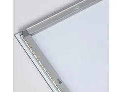 Ledkia Espejo-Espejo Baño con Luz LED 78x58 cm Medium Mason 6000K Blanco Frío Plateado