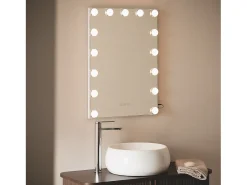 Sale Ledkia Espejo Baño con Luz LED 70x50 cm Essauira Seleccionable (Cálido-Neutro-Frío) Plateado