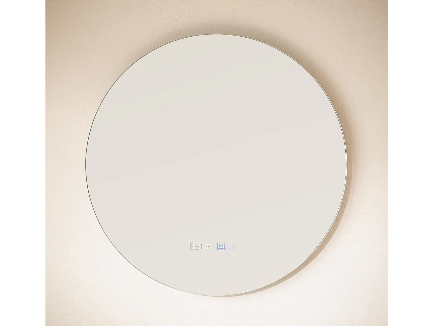 Ledkia Espejo Baño con Luz LED y Antivaho Ø60 cm Big Volpe Seleccionable (Cálido-Neutro-Frío) Plateado Discount
