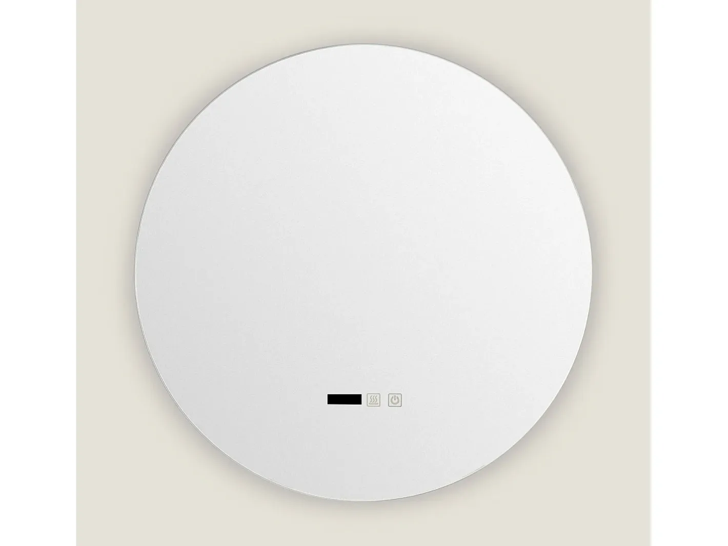 Ledkia Espejo Baño con Luz LED y Antivaho Ø60 cm Big Volpe Seleccionable (Cálido-Neutro-Frío) Plateado Discount