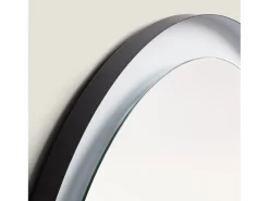 Ledkia Espejo-Espejo Baño con Luz LED y Antivaho Ø60 cm Nahia Seleccionable (Cálido-Neutro-Frío) Plateado