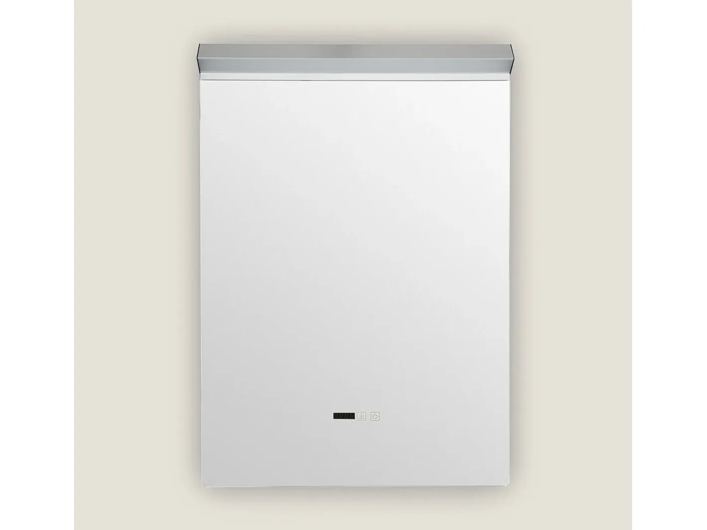 Ledkia Espejo-Espejo Baño con Luz LED y Antivaho 85x60 cm Jannada Seleccionable (Cálido-Neutro-Frío) Plateado