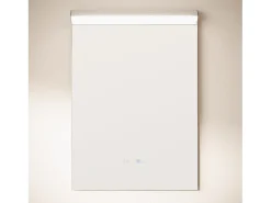 Ledkia Espejo-Espejo Baño con Luz LED y Antivaho 85x60 cm Jannada Seleccionable (Cálido-Neutro-Frío) Plateado