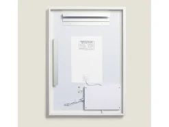 Ledkia Espejo-Espejo Baño con Luz LED y Antivaho 70x50 cm Maia Seleccionable (Cálido-Neutro-Frío) Plateado