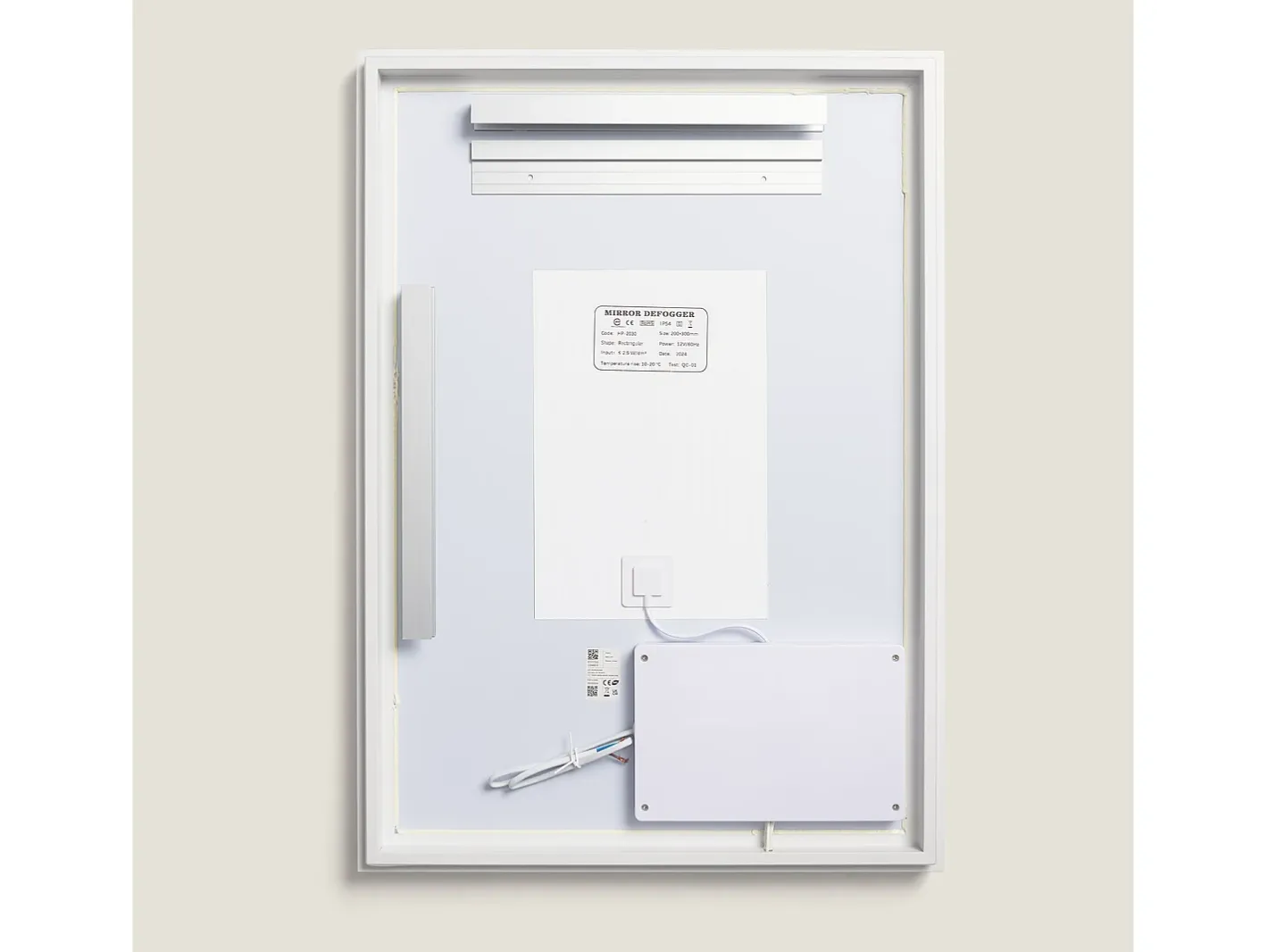 Ledkia Espejo-Espejo Baño con Luz LED y Antivaho 70x50 cm Maia Seleccionable (Cálido-Neutro-Frío) Plateado