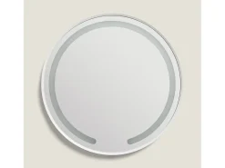 Discount Ledkia Espejo Baño con Luz LED y Antivaho Ø60 cm Nour Seleccionable (Cálido-Neutro-Frío) Plateado