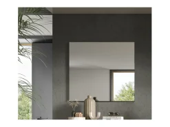 ebuy24 Espejo De Pared|Espejo-Espejo Canu decoración roble. Marru00f3n
