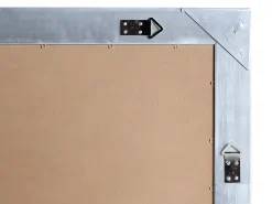 OZAIA Espejo con marco ELVIRE - madera - 80 x 190 cm - Plateado Outlet