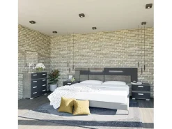 Clearance duehome Espejo cuadrado Ataneq Ceniza Gris