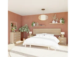 duehome Espejo De Pared|Espejo-Espejo cuadrado Ataneq Tofe Marru00f3n
