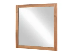Vente-unique Espejo cuadrado con borde de madera de acacia - 60 x 60 cm - SEPANG Color natural oscuro Sale