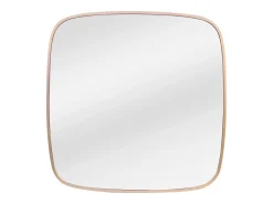 OZAIA Espejo cuadrado de aluminio, 60 x 60 cm, , ALUNI Dorado Online