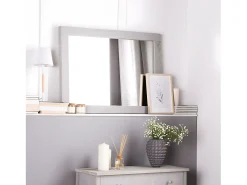 Espejo De Pared|Espejo-Espejo de pared de Madera 90 x 60- Braul Gris