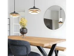 House Nordic Espejo De Pared|Espejo-Espejo de acero Ø 100 cm Negro