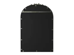 Fativo Espejo de arco de metal - L 60,5 x H 91,6 cm - Espejo de pared de diseño dorado Marru00f3n