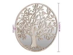 Outlet Espejo de Arena 40x2,5 cm Hierro para uso interior Crema