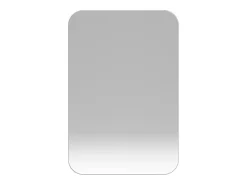 Espejo-Espejo de baño - Mueble con espejo - Estante regulable - 76 x 51 cm - Blanco