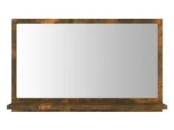 Helloshop26 Espejo de baño 60 x 10,5 x 37 cm madera de ingeniería marrón 02_0006894 Marru00f3n