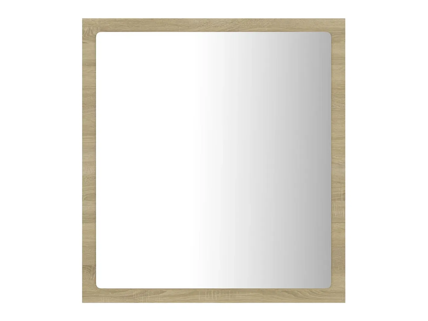 Sale Espejo de baño acrílico color roble Sonoma 40x8,5x37 cm ES449400 Marru00f3n
