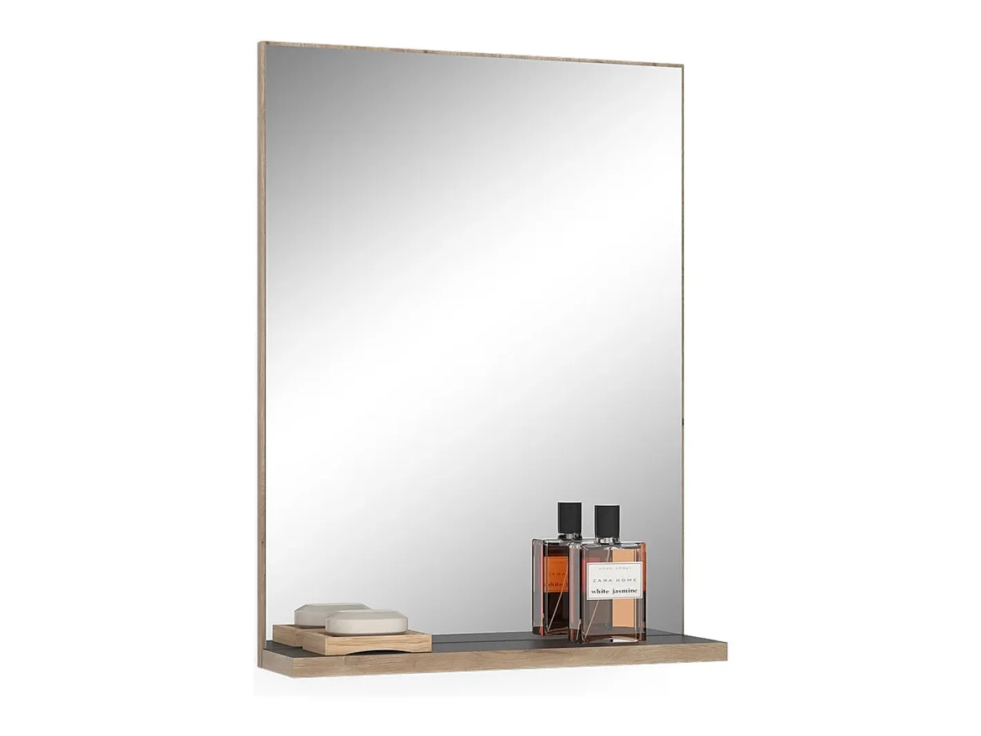 Vicco Espejo-Espejo de baño antracita 60x14.6x80 niko Gris antracita