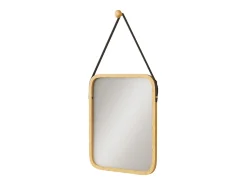 Vicco Espejo de baño bambú 34x41.5x1.5 mirno Color natural claro