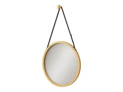 Vicco Espejo de baño bambú 38x38x1.5 mirno Color natural claro Sale