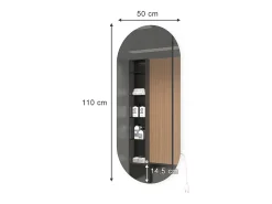Vicco Espejo de baño 110x3x50 Blanco Sale
