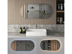 Vicco Espejo de baño 110x3x50 Blanco Sale