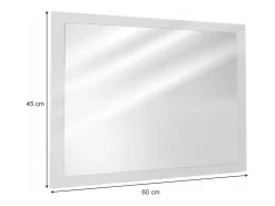 Vicco Espejo-Espejo de baño 45x2x60 emma Blanco