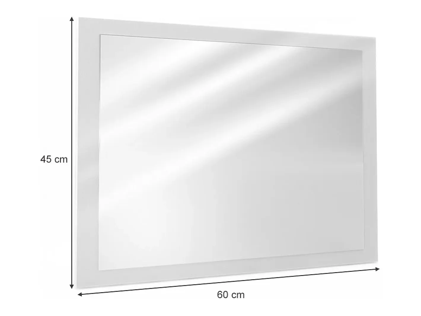 Vicco Espejo-Espejo de baño 45x2x60 emma Blanco