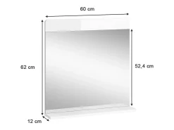 Vicco Espejo-Espejo de baño 60x12x62 izan Blanco