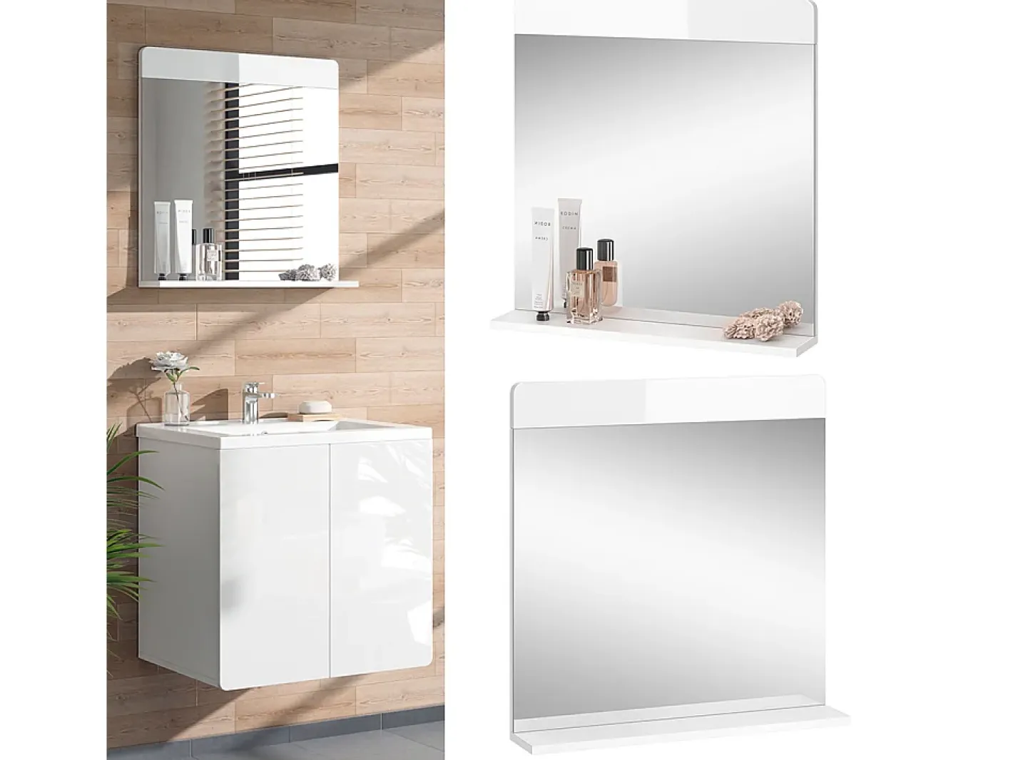 Vicco Espejo-Espejo de baño 60x12x62 izan Blanco
