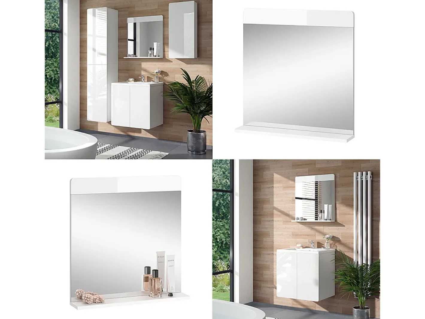 Vicco Espejo-Espejo de baño 60x12x62 izan Blanco