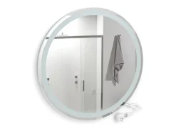 Vicco Espejo-Espejo de baño 70x4x70 lumos Blanco