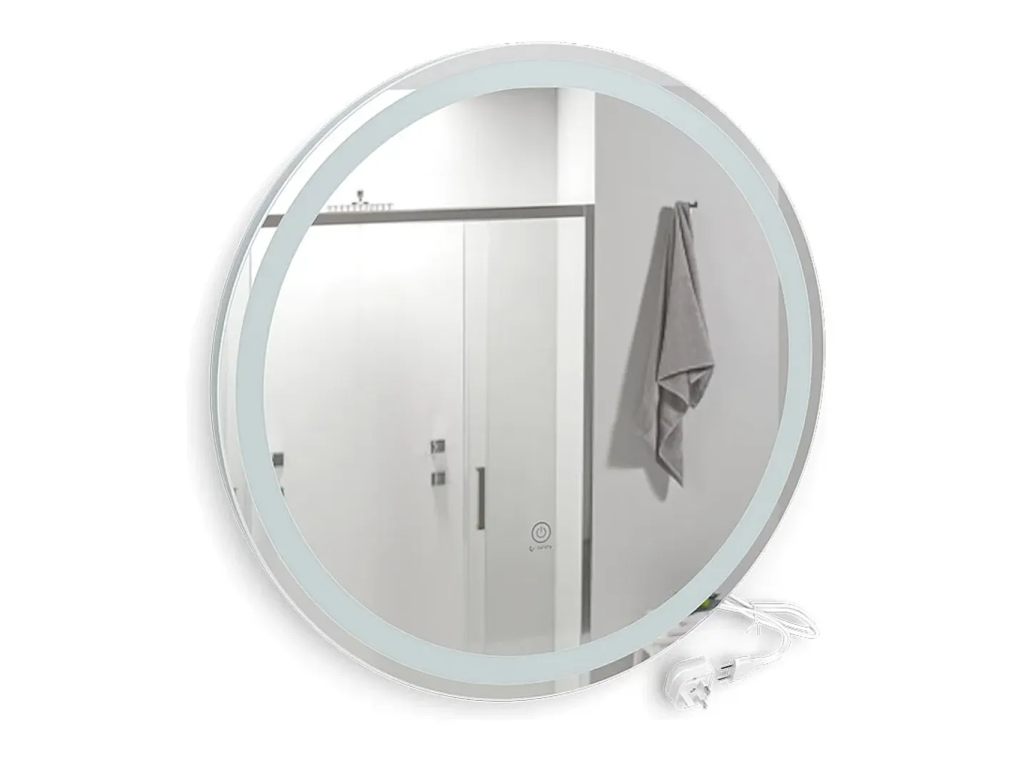 Vicco Espejo-Espejo de baño 70x4x70 lumos Blanco